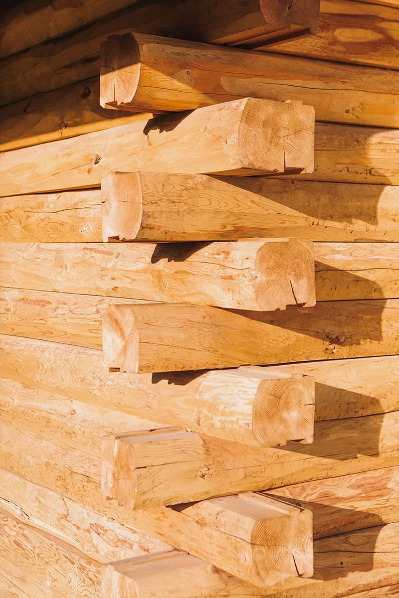 A log cabin in Vermont